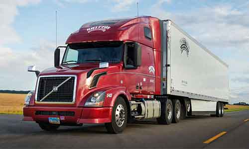 Road transport and delivery truck
